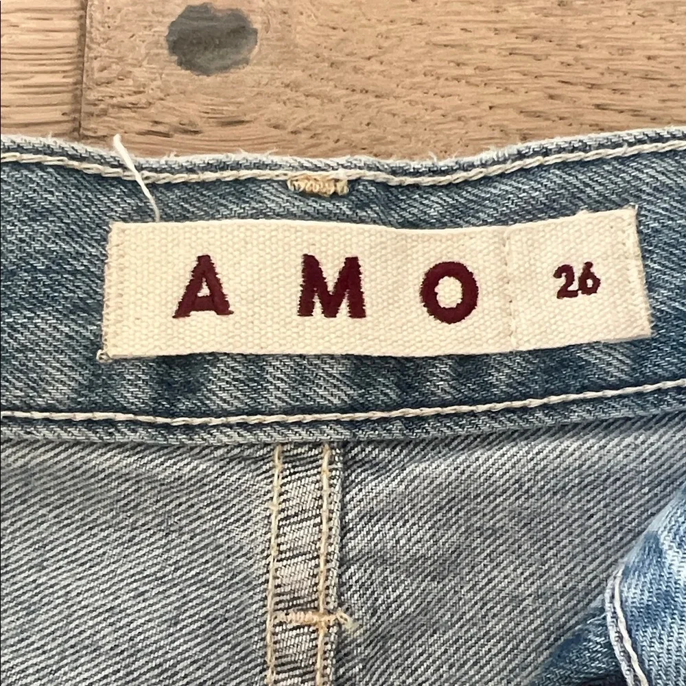 AMO Blue Denim with Red Label - Picture 2 of 4